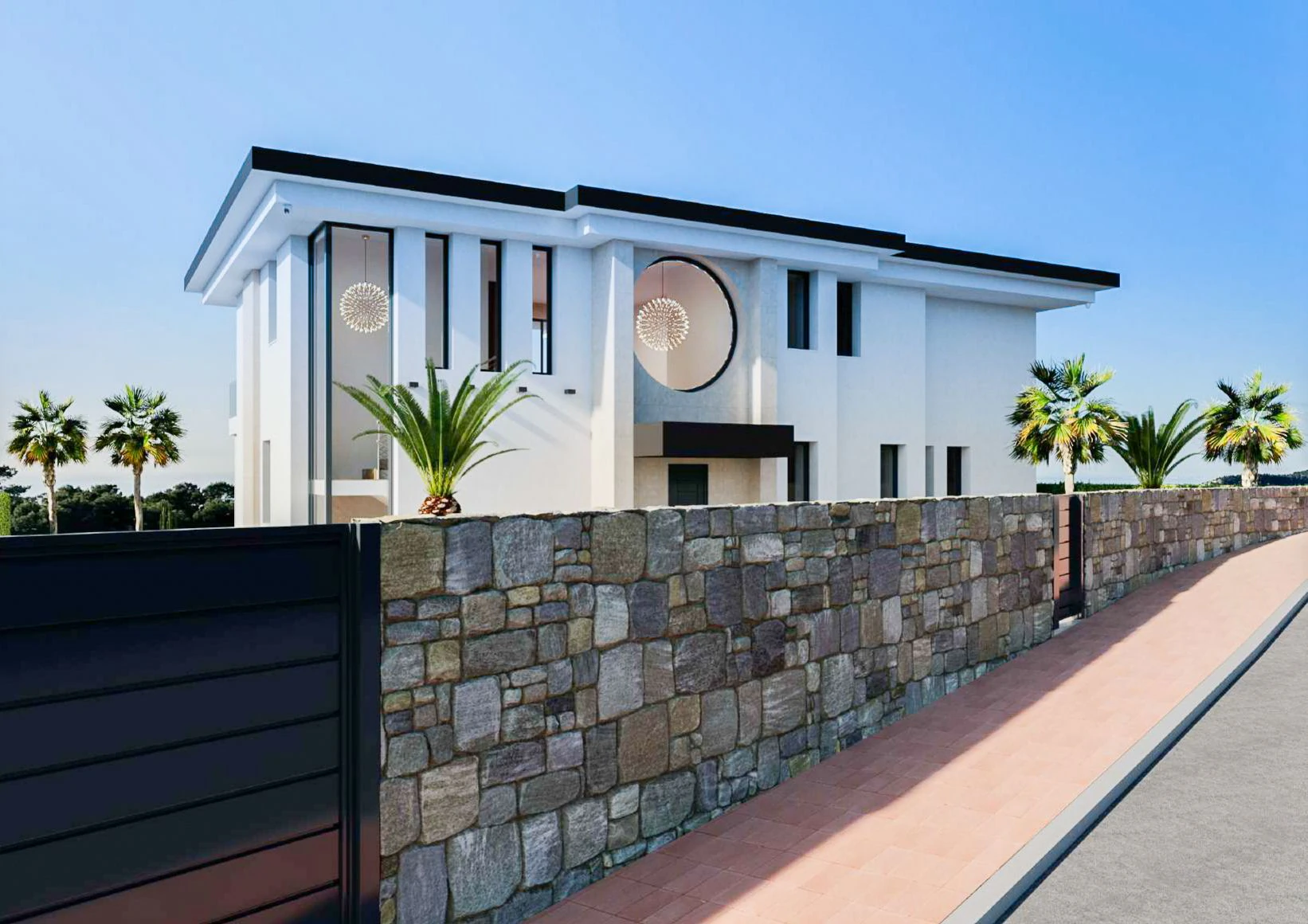 In aanbouw Luxe villa's met zeezicht te koop in Finestrat