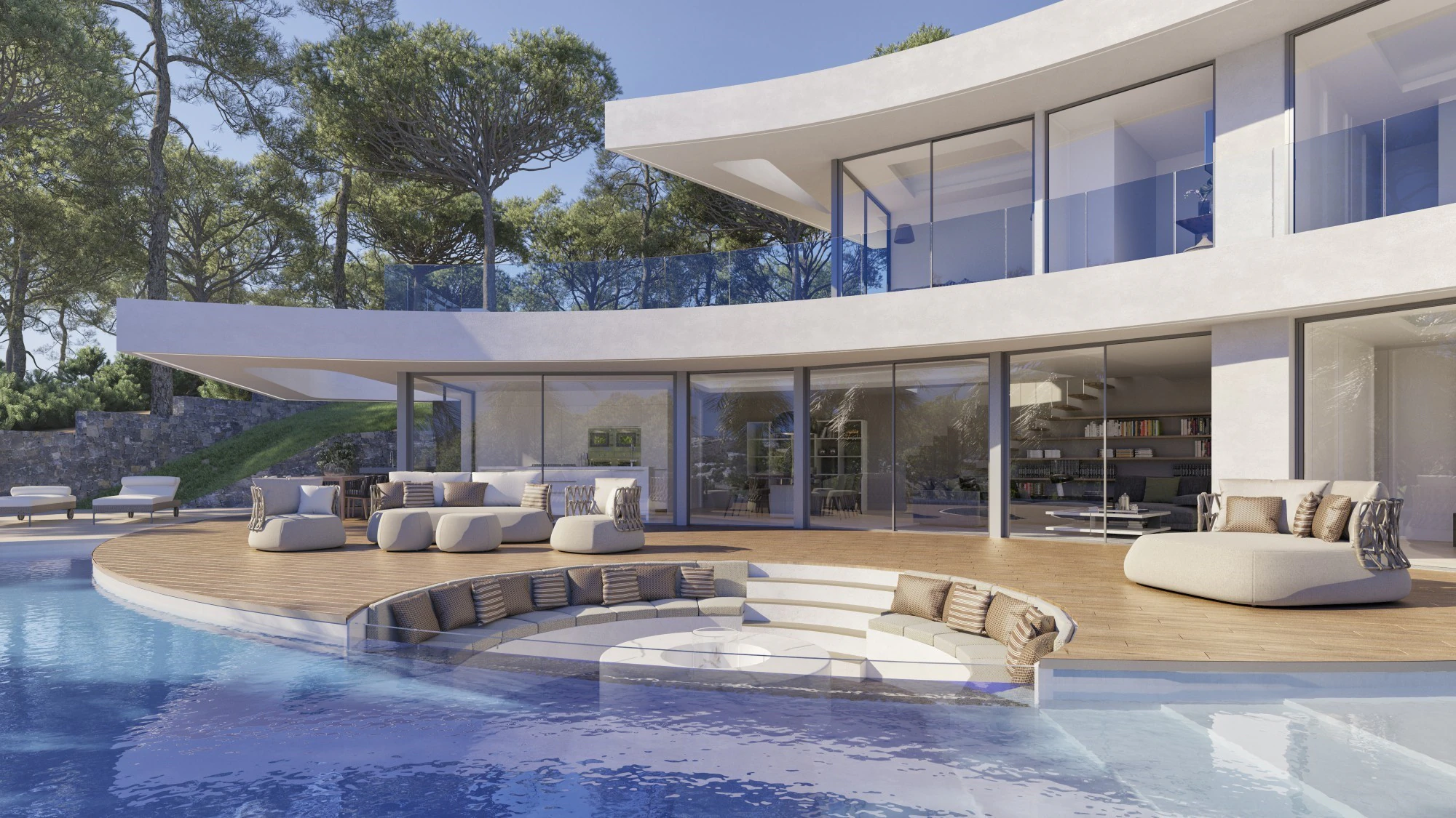 J47 - Villa élégante avec vue sur la mer à quelques minutes de la plage à Monte Olimpo