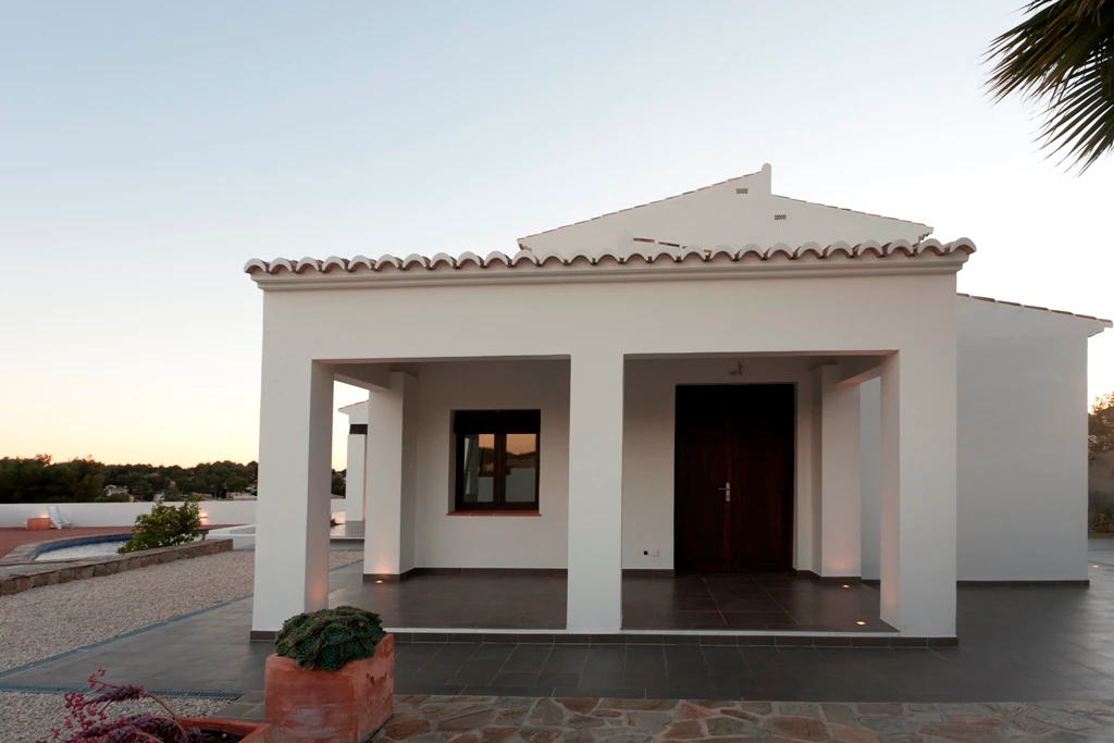 Superbe villa de style méditerranéen de nouvelle construction avec vue sur la mer à Moraira