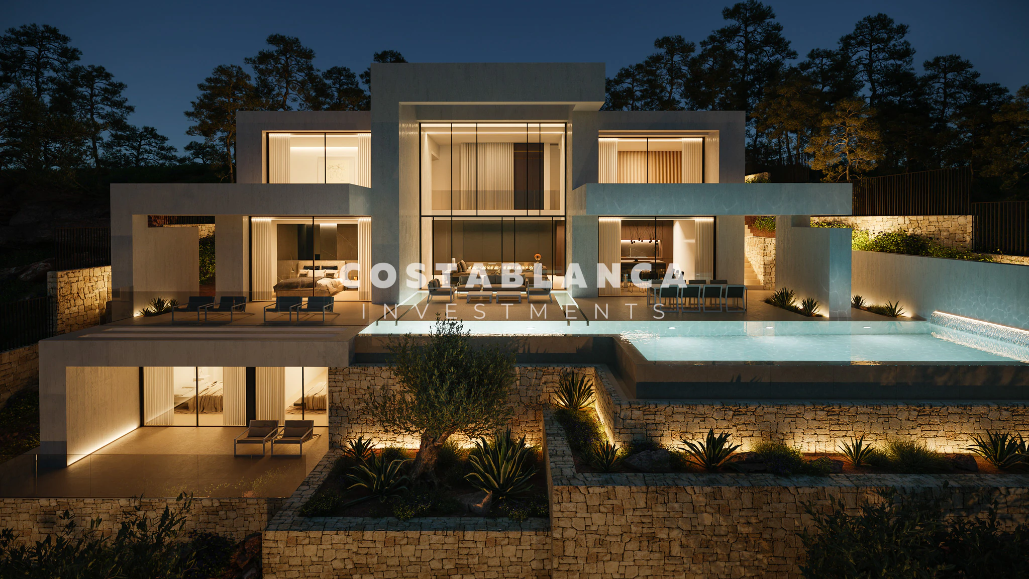 Villa neuve de luxe méditerranéenne à vendre à Jávea
