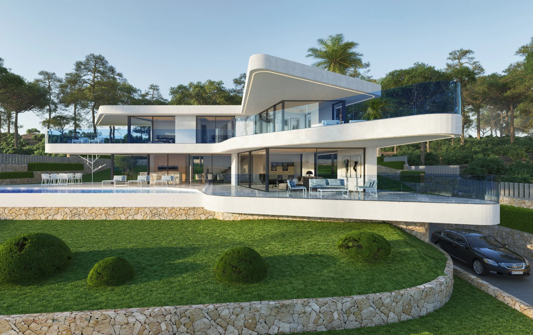 J27 - VILLA DE LUXE AVEC VUE SUR LA MER ET LA MONTAGNE À MONTE OLIMPO À VENDRE À JÁVEA