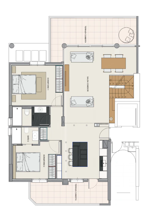 MODERN DUPLEX PENTHOUSE WITH SEA AND MOUNTAIN VIEWS FOR SALE IN CALPE
