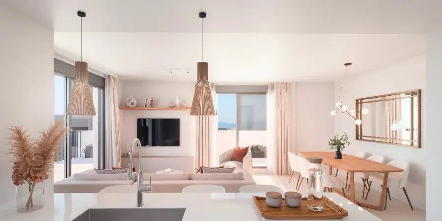 Appartement moderne de 3 chambres à Dénia près du port avec piscine et terrasse