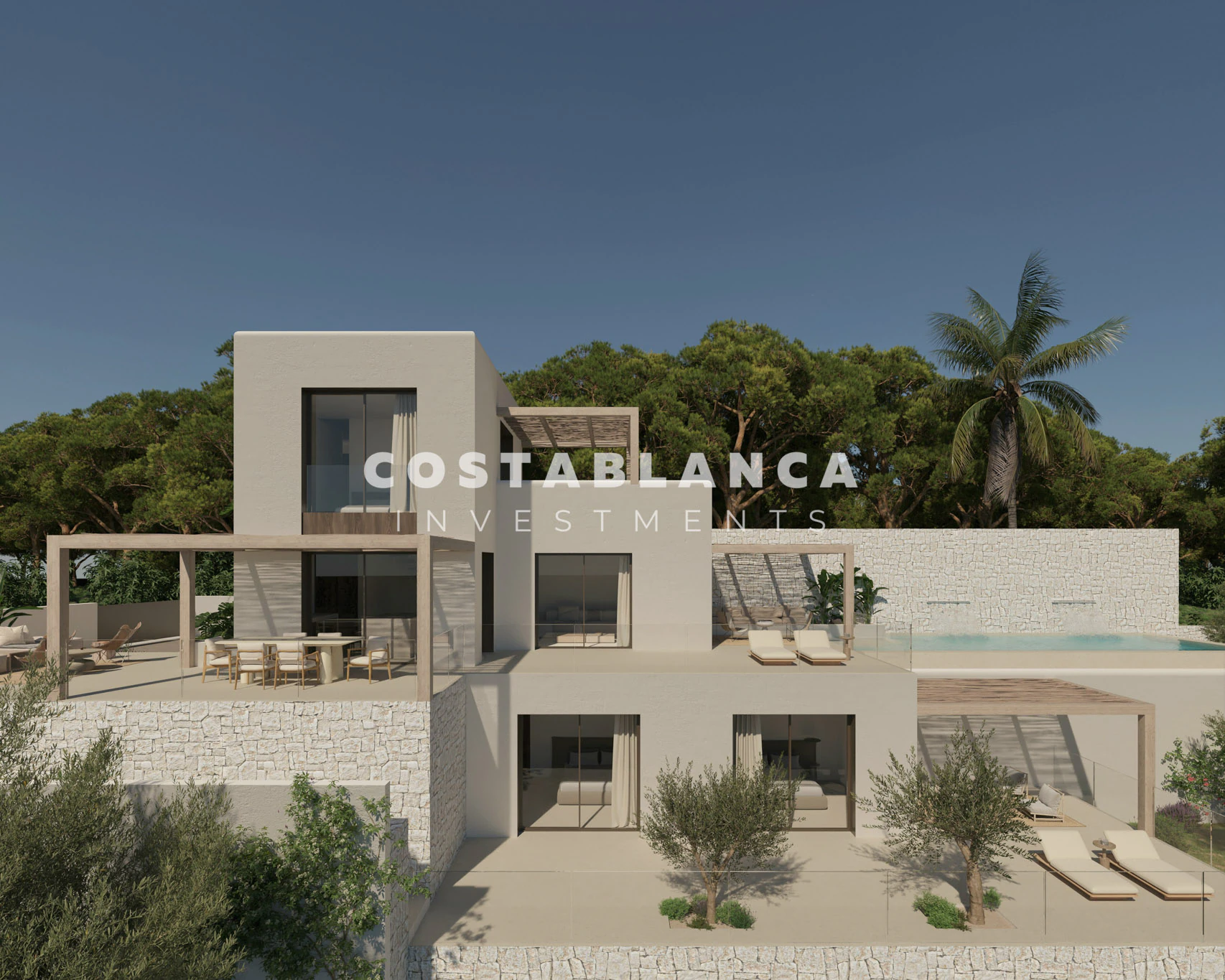 Villa de luxe moderne avec vue sur la mer à 250 m de Cala La Fustera