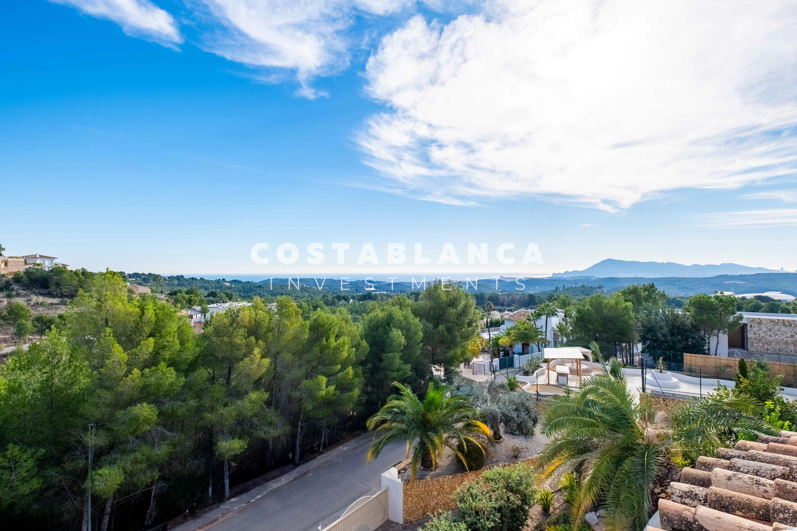 Ibiza Style Villa with Panoramic Views over Altea Bay and the Mediterranean Sea