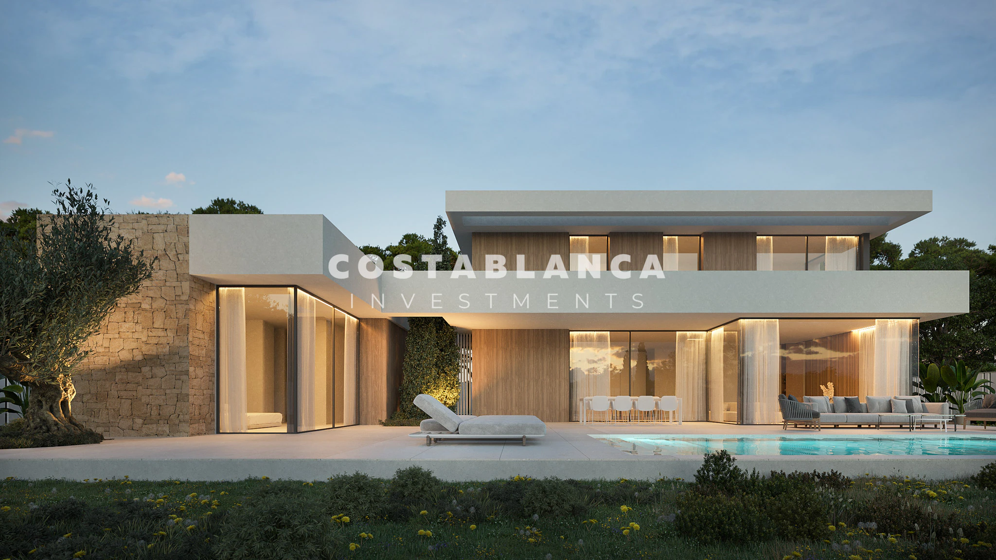 Contemporary Mediterranean Villa with Pool for sale in Moraira