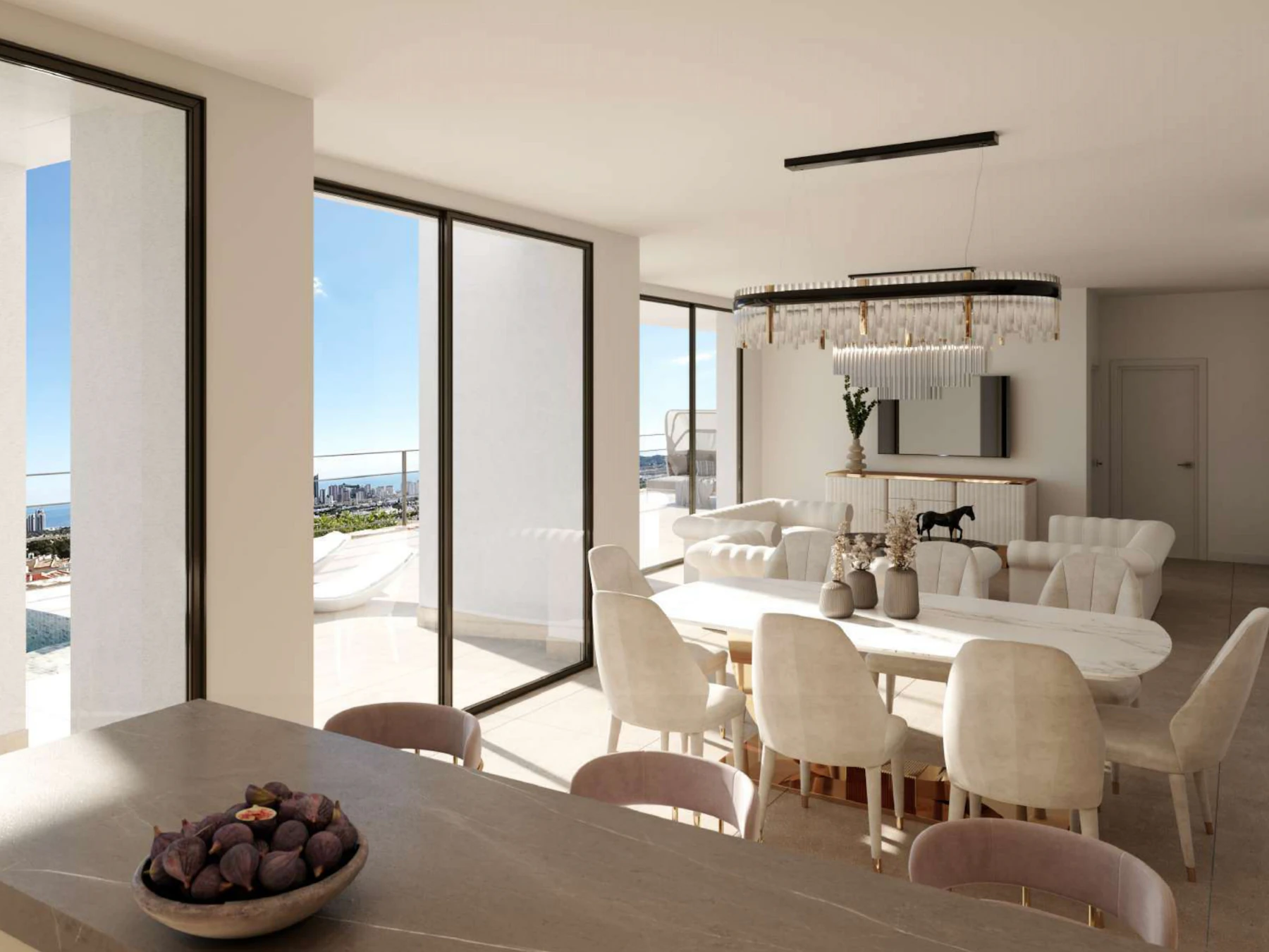 New Build Modern Villa for Sale in Finestrat With Panoramic Sea Views