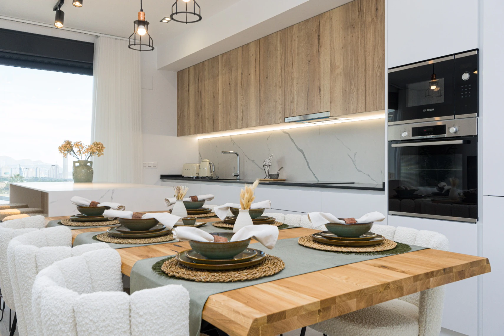 Nowo wybudowany nowoczesny apartament na sprzedaż w Finestrat z basenem bez krawędzi