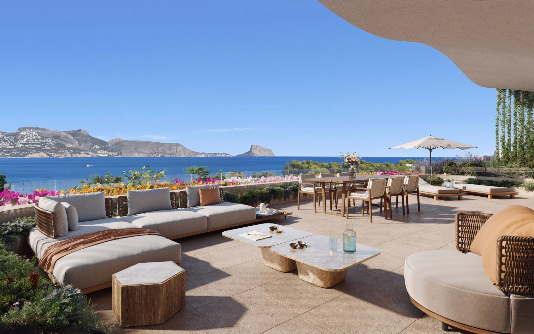 Villa moderne neuve à vendre à Albir avec piscine et jardin