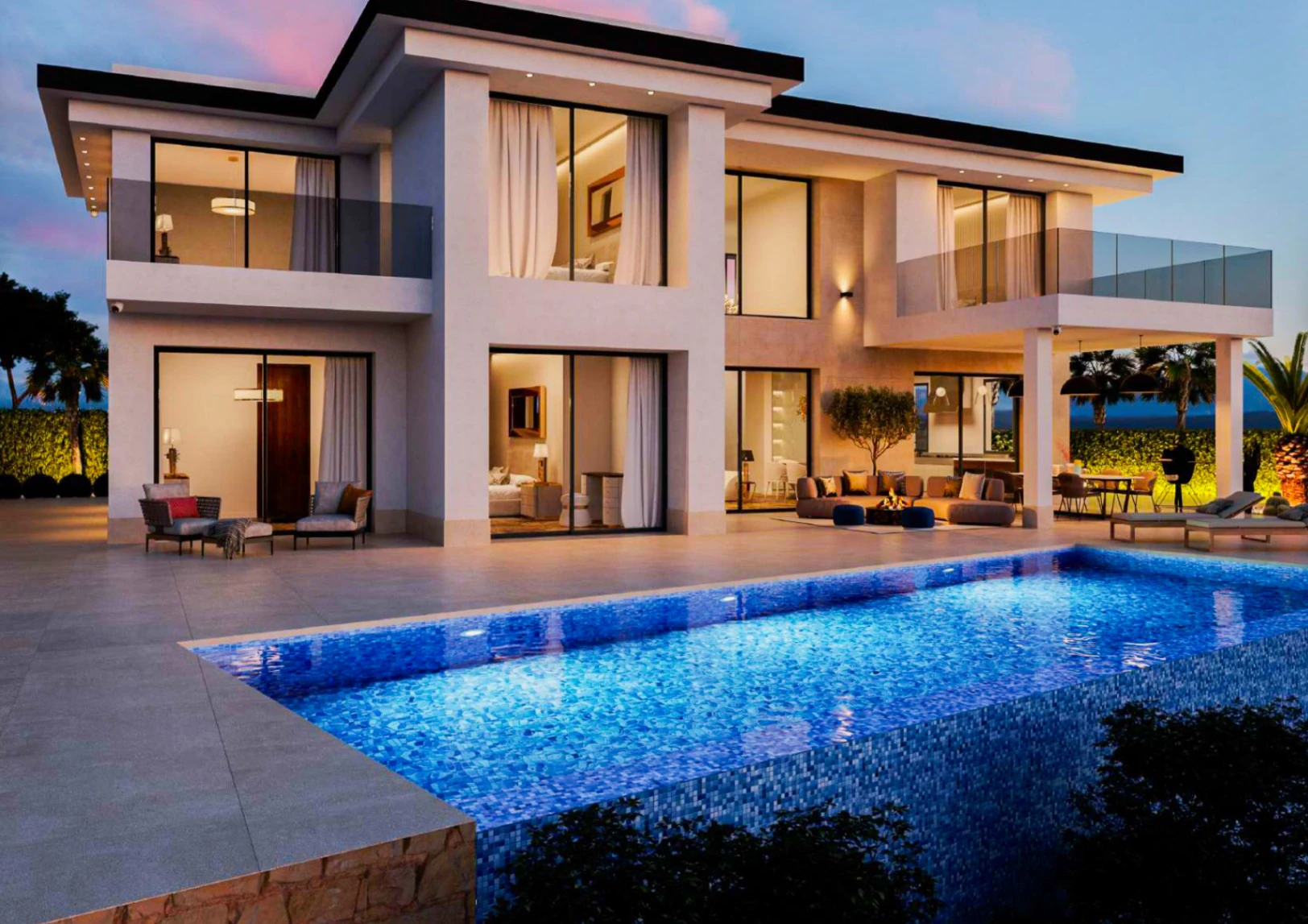 In aanbouw Luxe villa's met zeezicht te koop in Finestrat