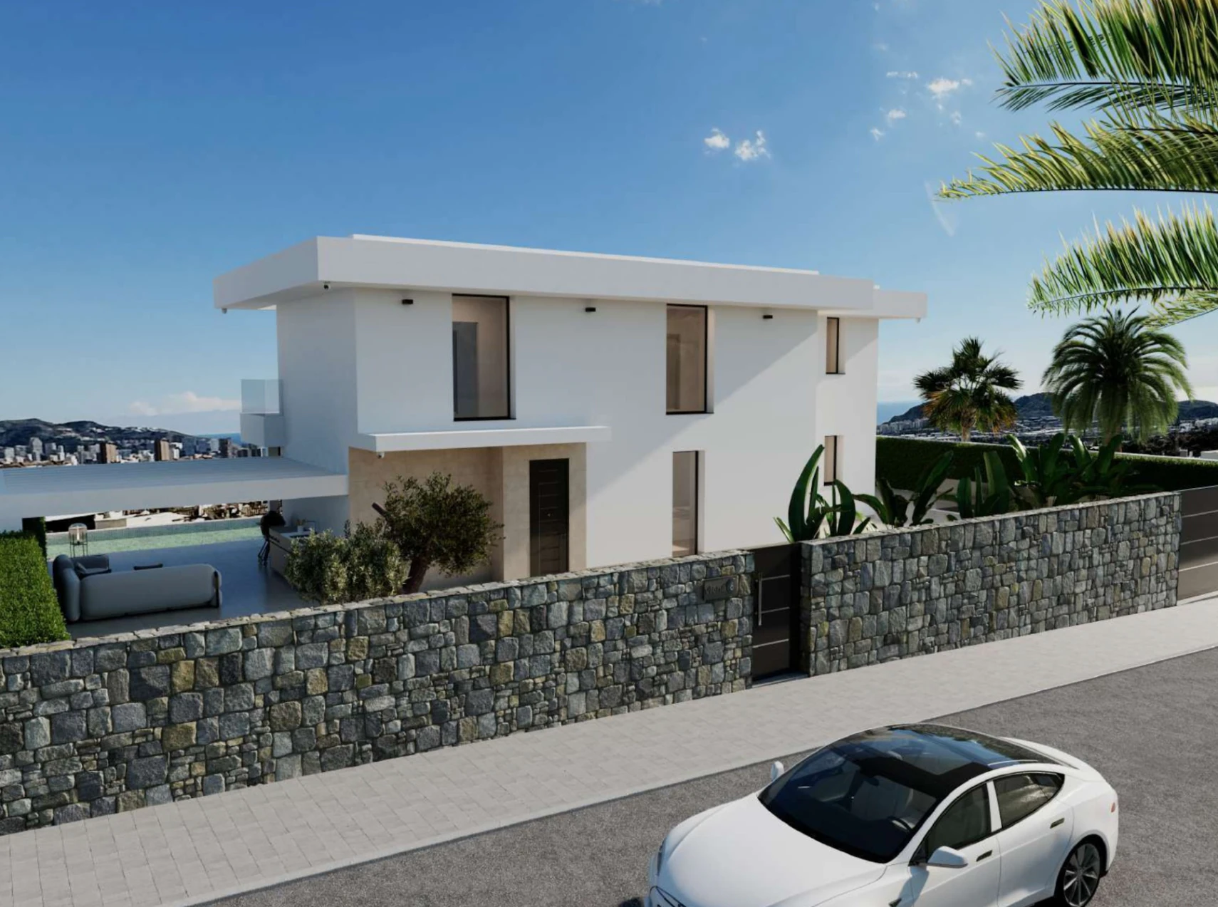 New Build Modern Villa for Sale in Finestrat With Panoramic Sea Views