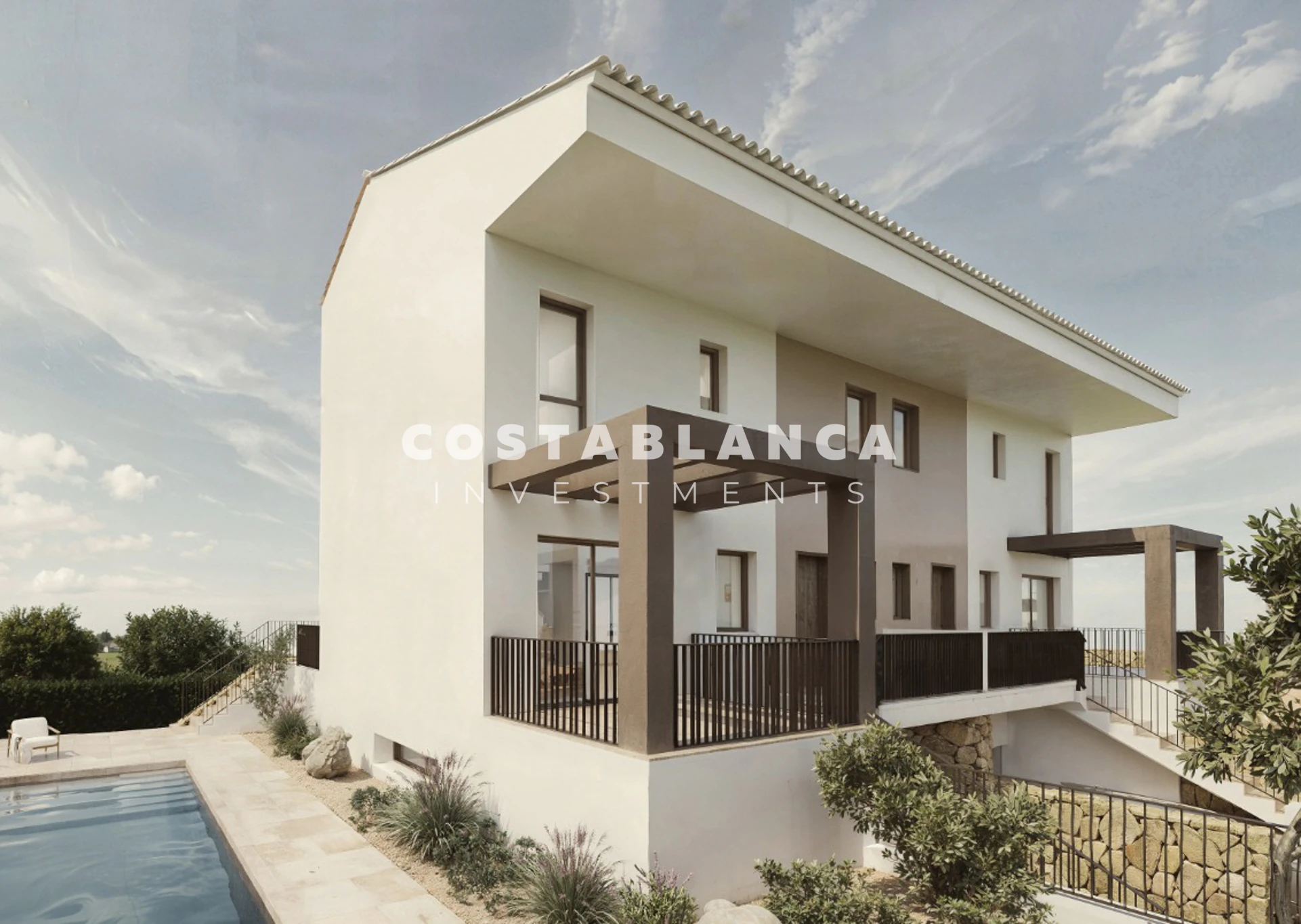 Moderne mediterrane Villa zu verkaufen in La Nucia