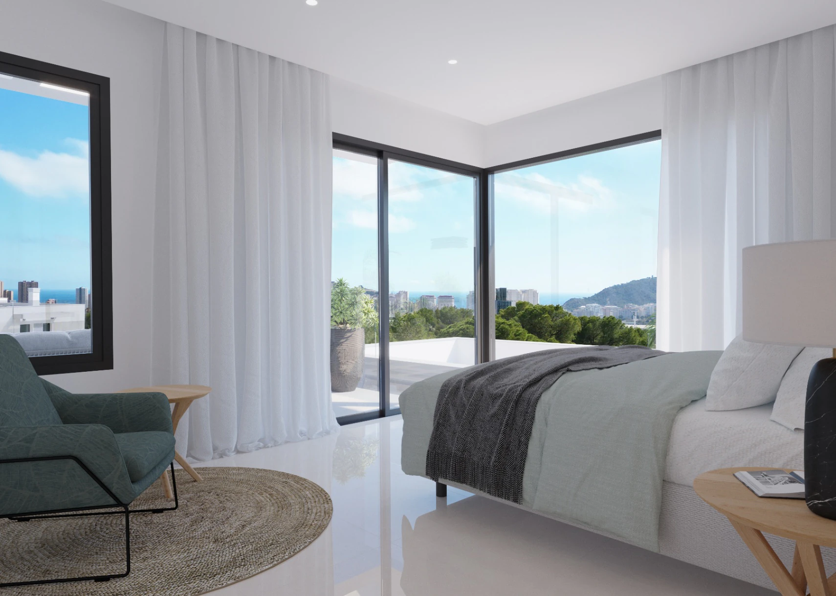 Modern New Build Villa with Sea Views and Exceptional Design for Sale in Finestat