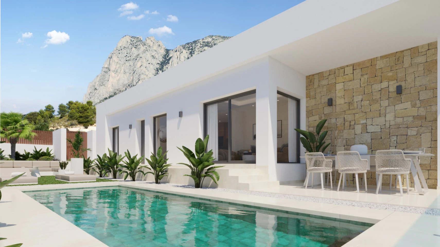 F94 - Modern Mediterranean Living in villa for sale in Finestrat - Completion Date: May 2026