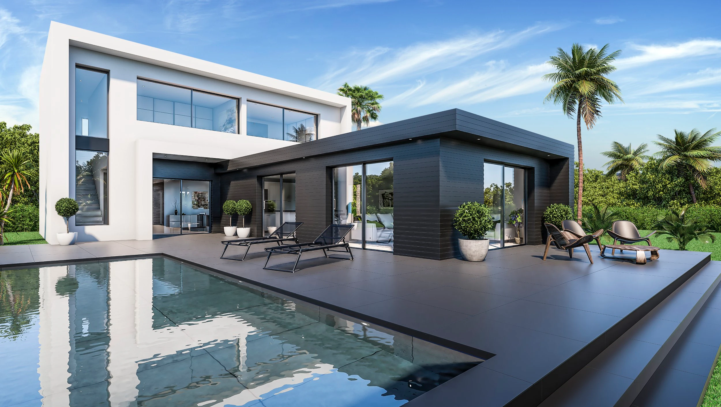VILLA MODERNE DE 3 CHAMBRES À VENDRE AVEC PISCINE ET VUES SUR LA MONTAGNE À MONTE OLIMPO, JÁVEA