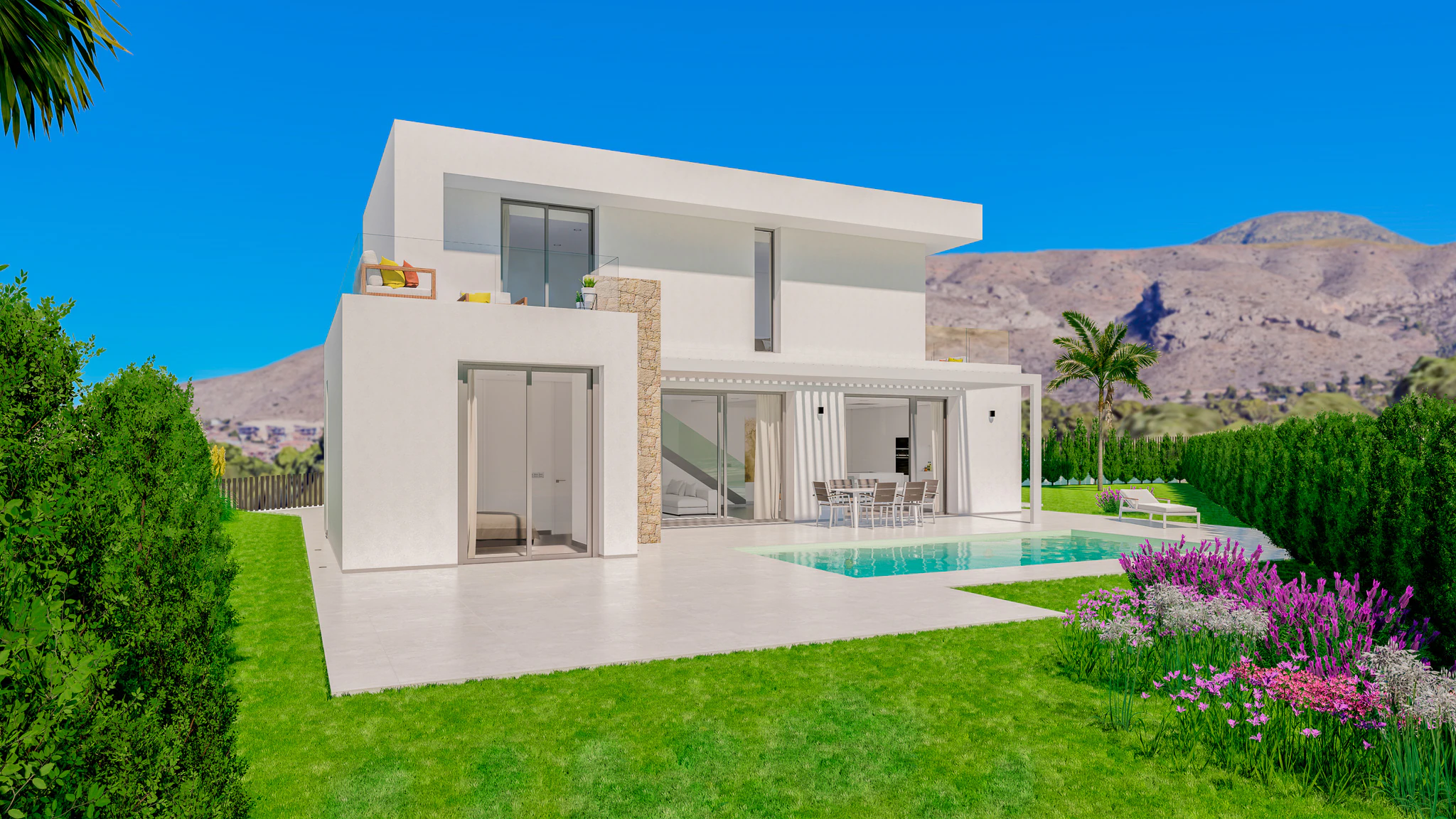 New Build Villa for Sale in Finestrat with Sea Views and Garage