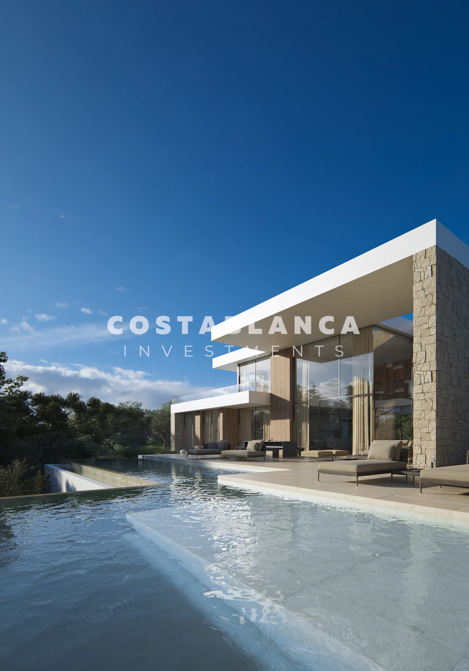 Villa neuve avec vue sur la mer à vendre à Moraira