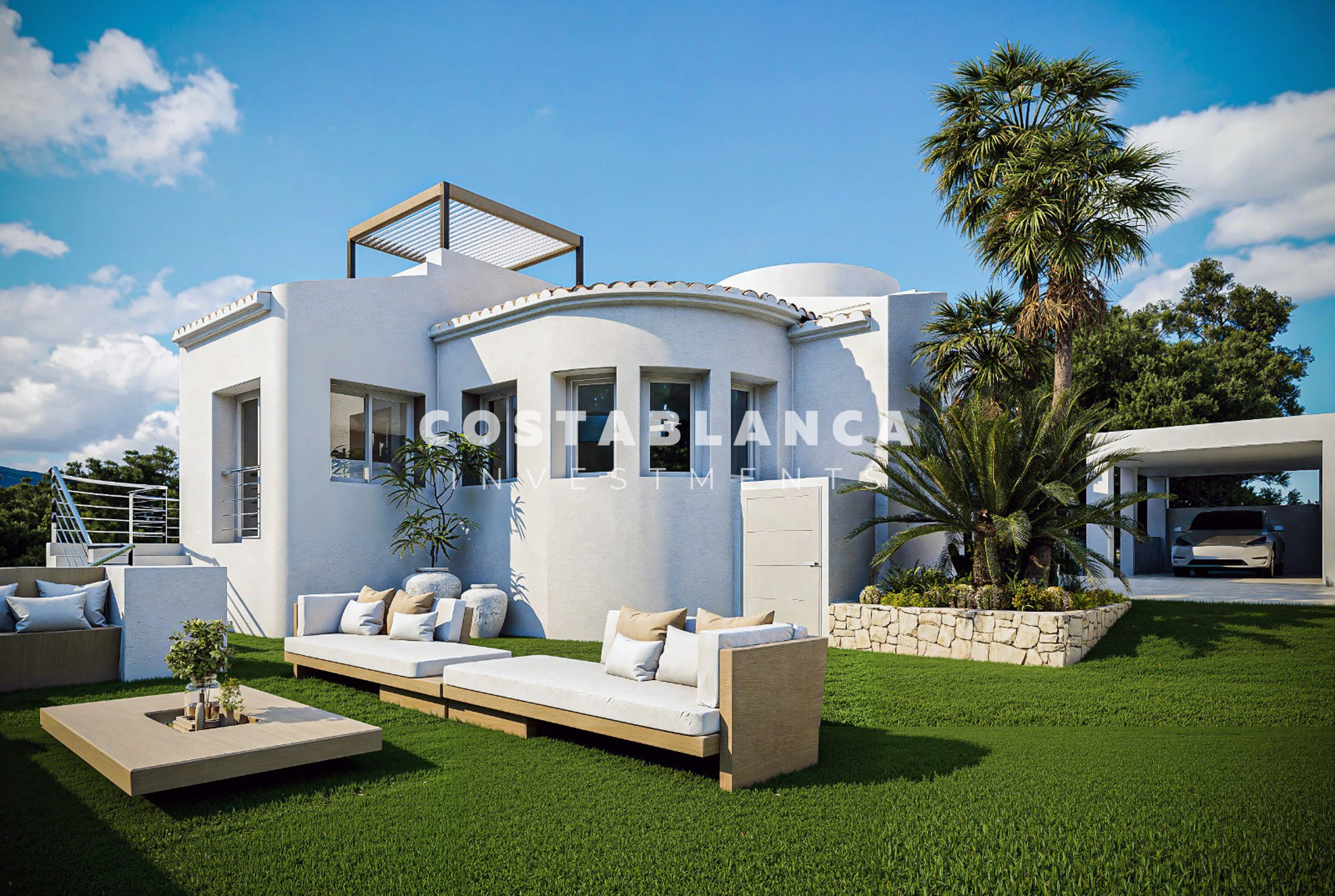 Une villa au style de vie unique avec vue sur la mer et les montagnes à Altea Hills