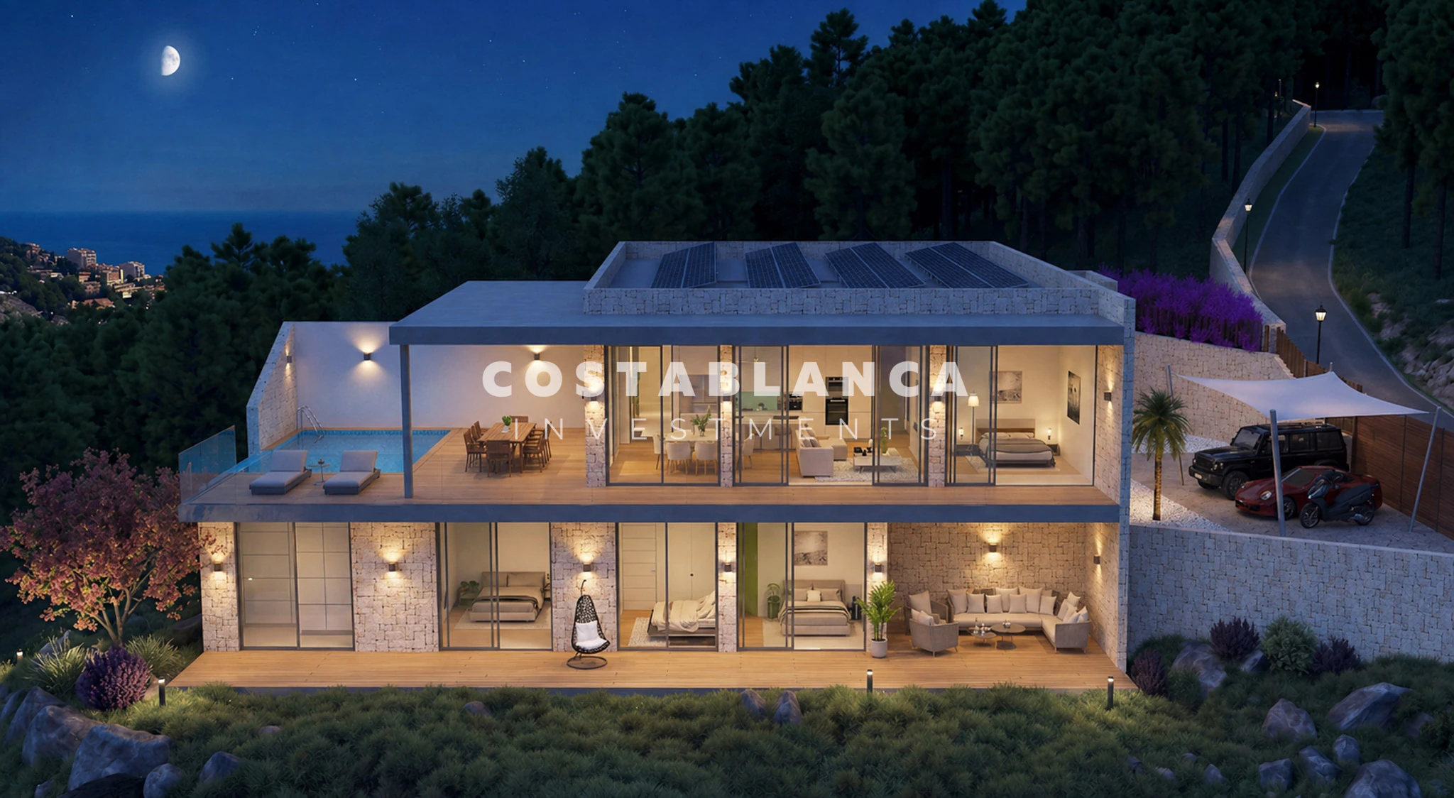 Modern Designer Villa with Panoramic Views for Sale in Altea Hills