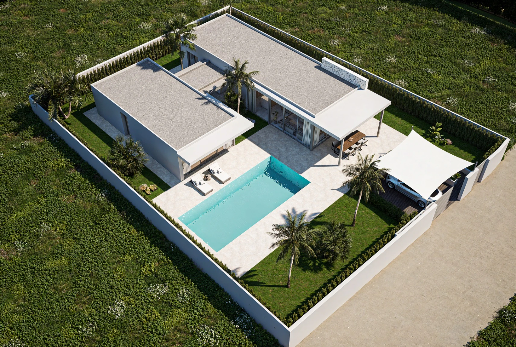 Nieuwbouw moderne villa te koop in Altea