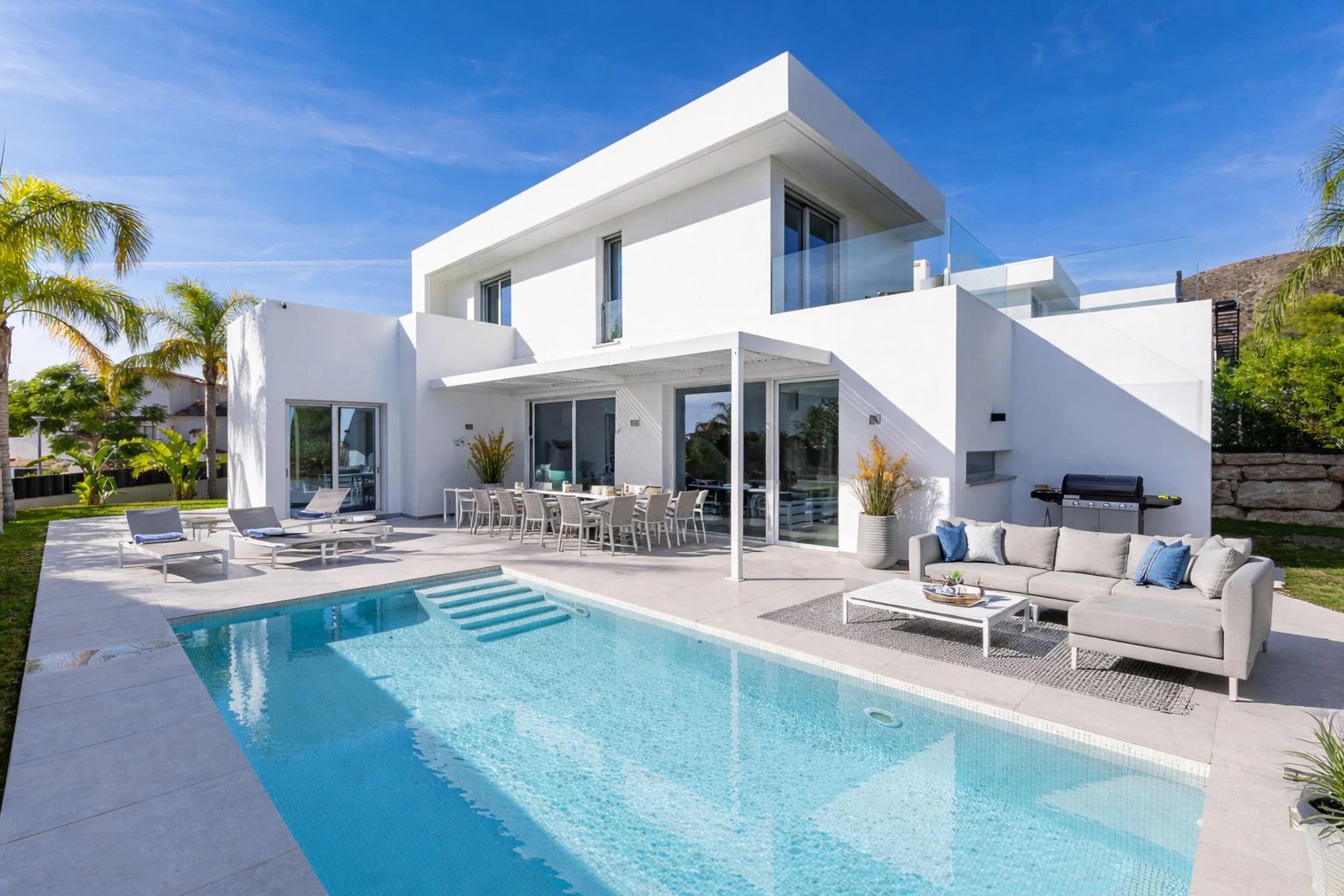 Modern Mediterranean Villa with Private Pool and Premium Finishes for sale in Finestrat