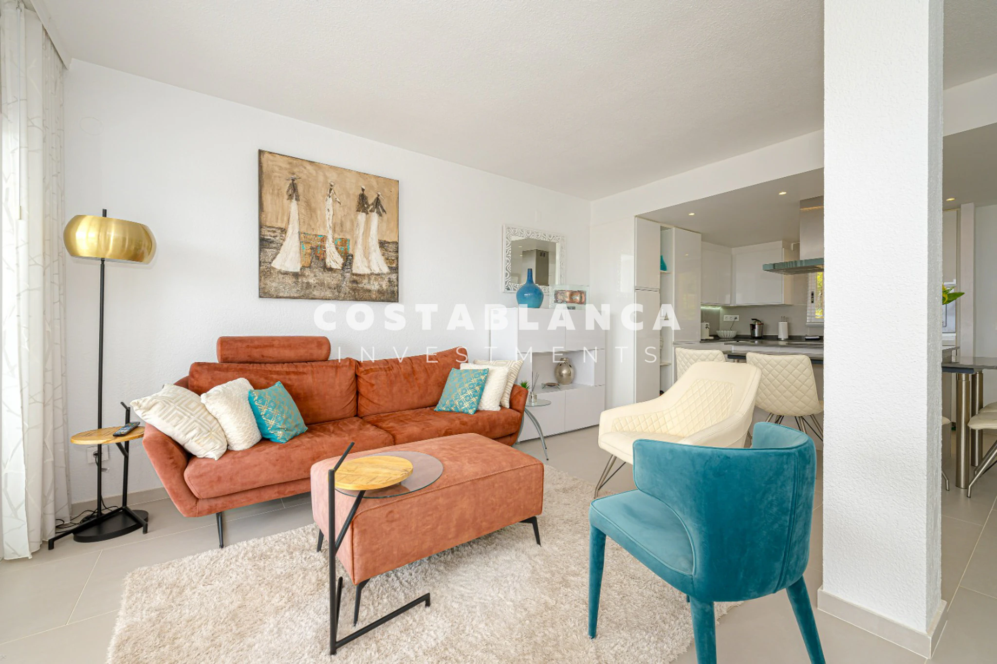 Exclusive duplex apartment with panoramic golf and sea views in Altea La Vella