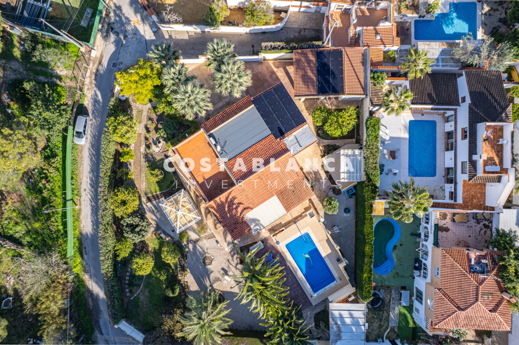 Single Floor Villa with Pool and Solar Panels in Quiet Area of L’Albir