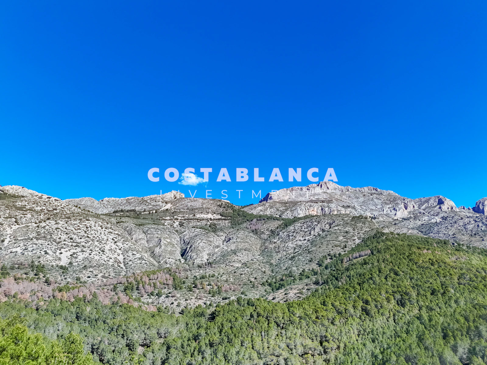 Large Building Plot with Sea & Mountain Views in Sierra de Altea