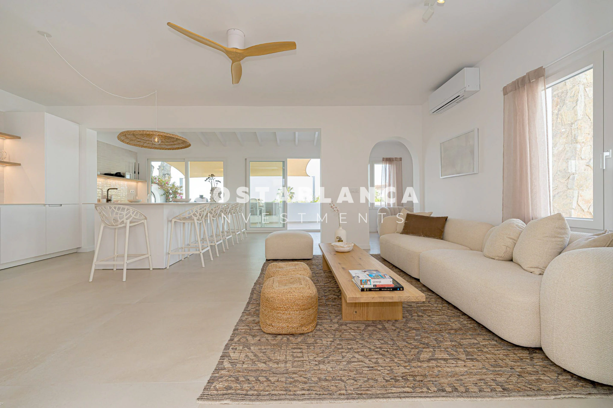Fully Renovated Ibizan Villa with Sea and Mountain Views in Moraira