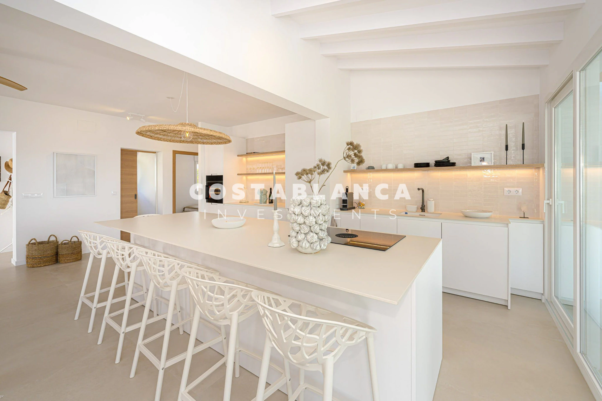 Fully Renovated Ibizan Villa with Sea and Mountain Views in Moraira