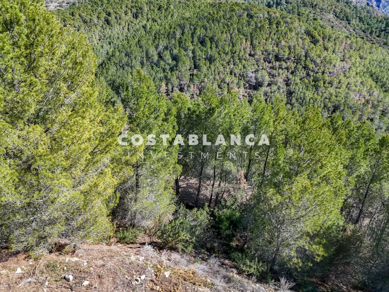 Building Plot with Sea and Mountain Views in Sierra de Altea