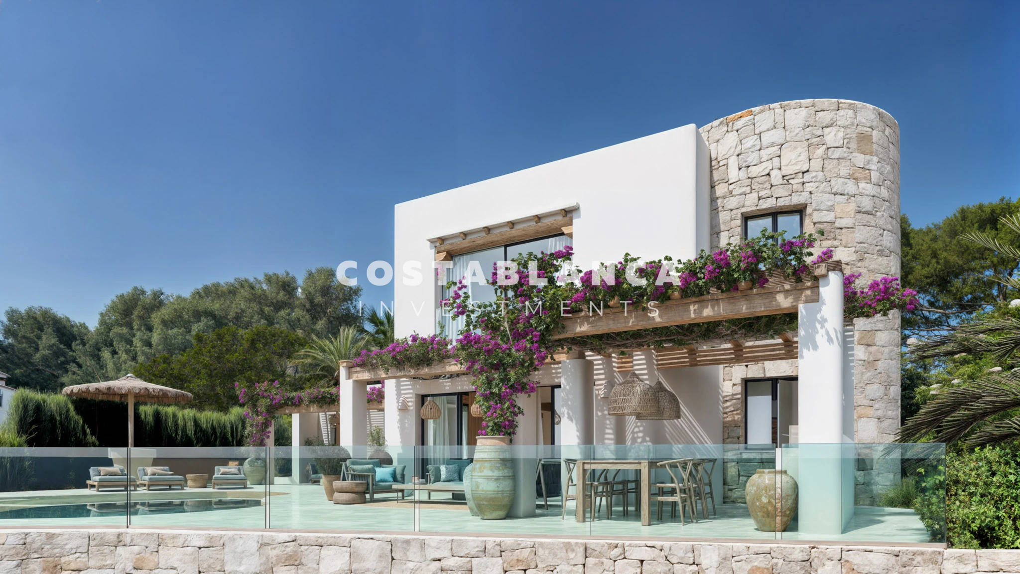 Ibiza-Style Villa with Spectacular Sea Views in Moraira