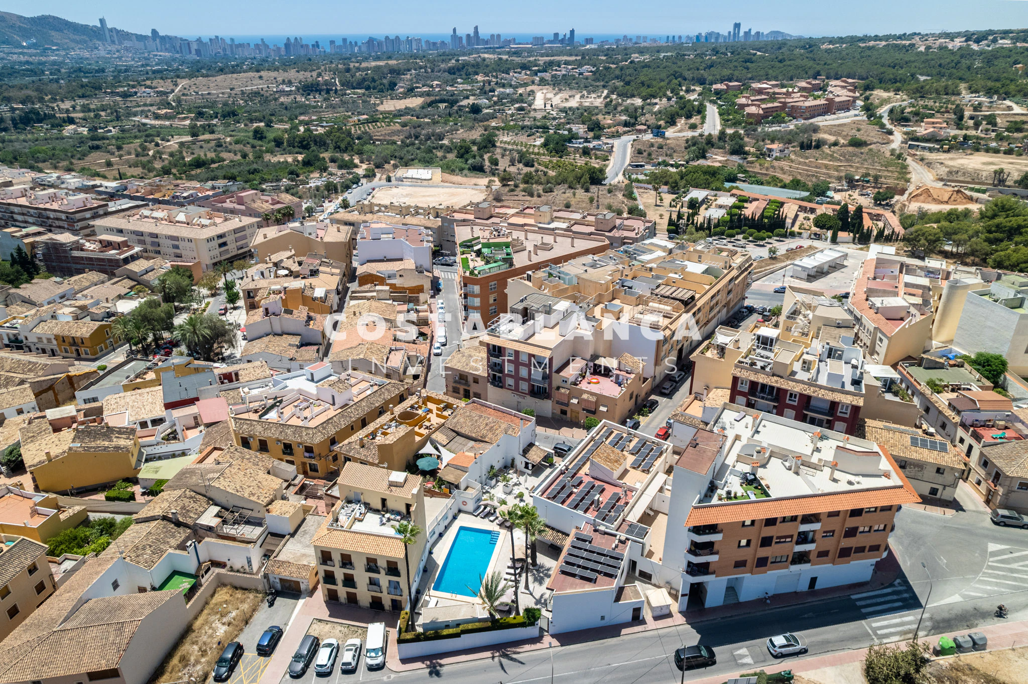 Hôtel-boutique avec vue sur la mer et permis de construire au cœur d'Alfàs del Pi