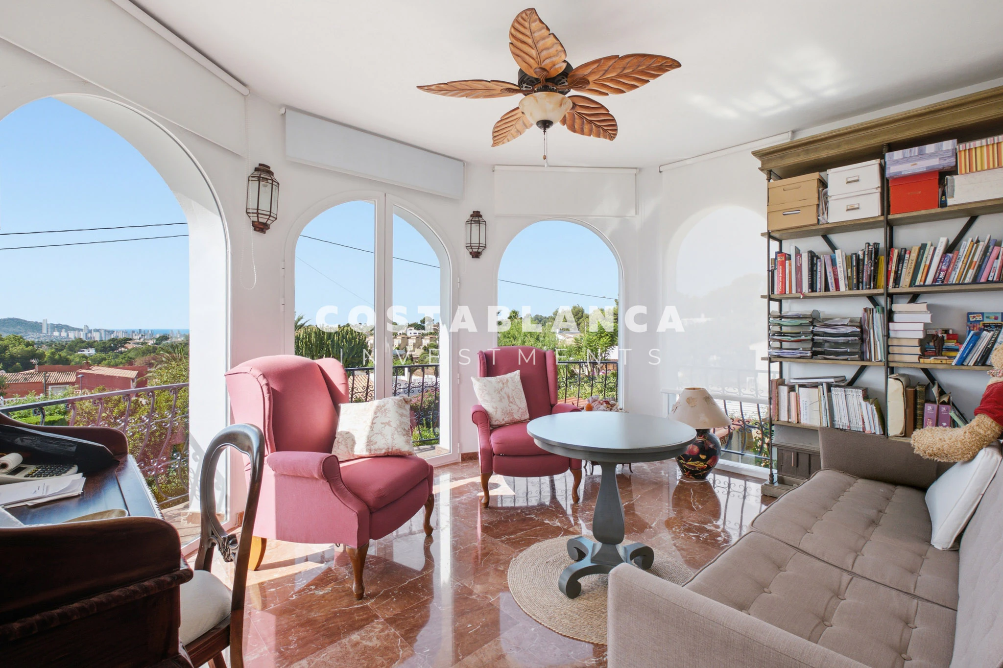 Beautiful Sea View Villa with Saltwater Pool for Sale in Alfaz Del Pi