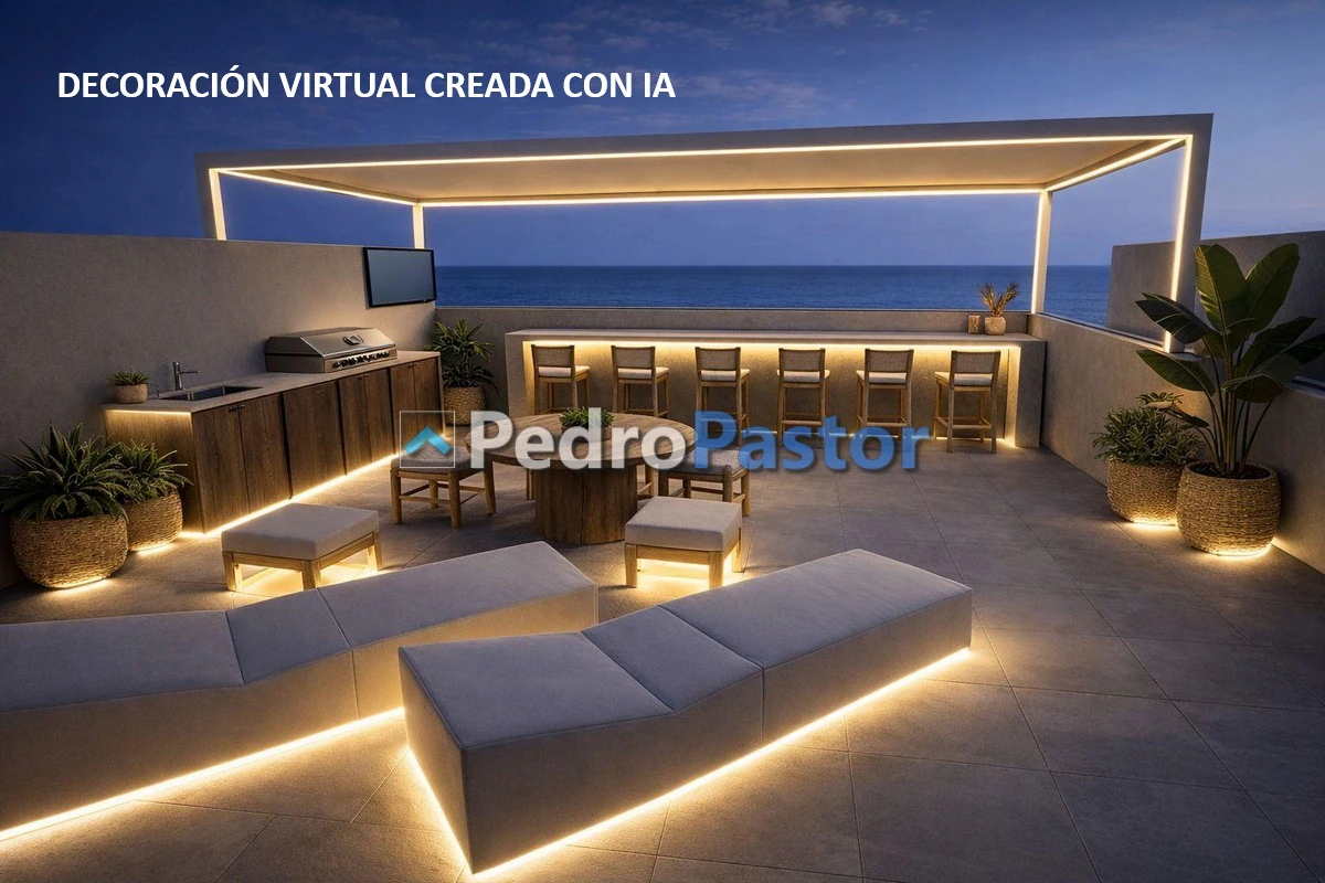 AT056 - Ático de 1 dormitorio en 2ª línea de playa, cerca del Club Náutico de Dénia