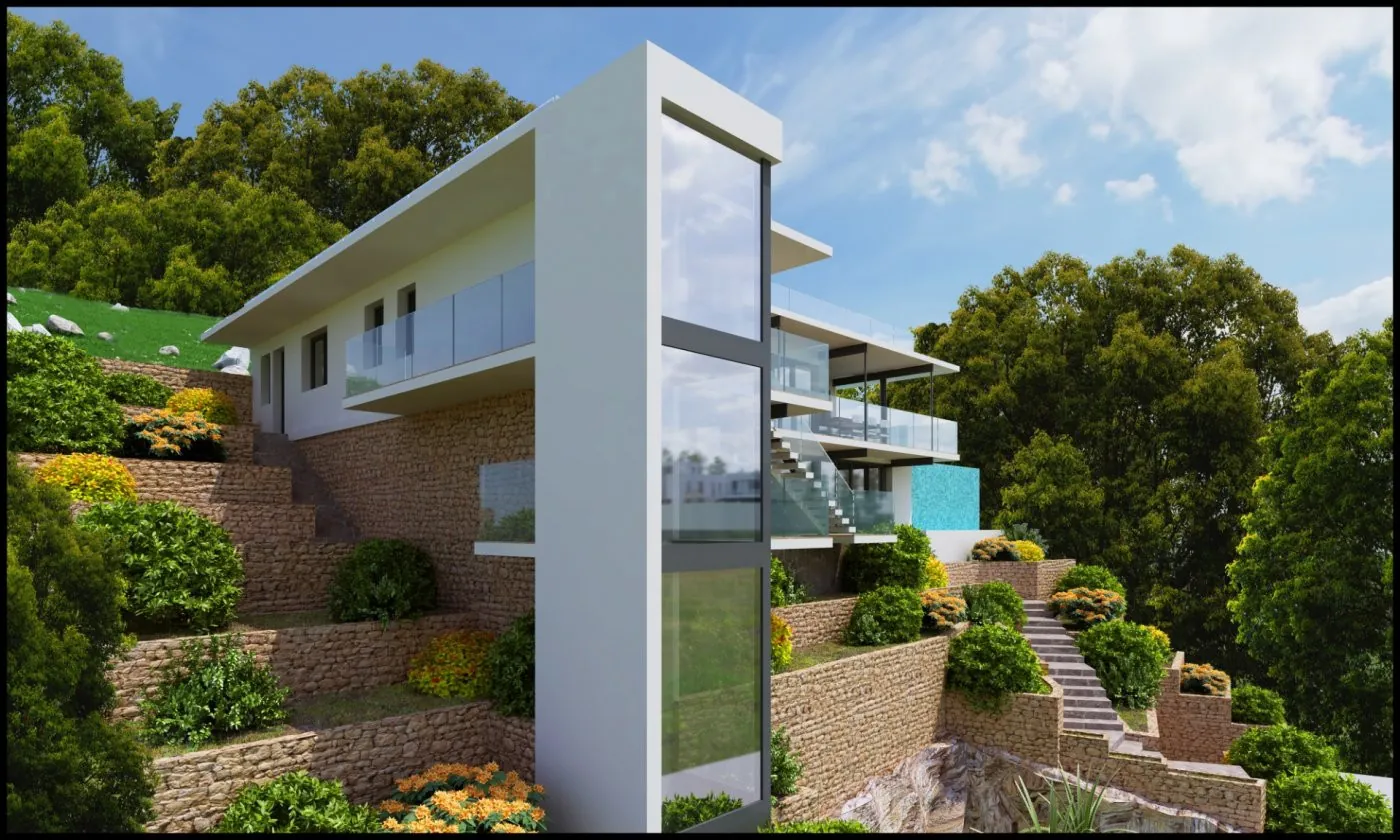 Villa to reform with luxury Villa project with sea view in Benidorm