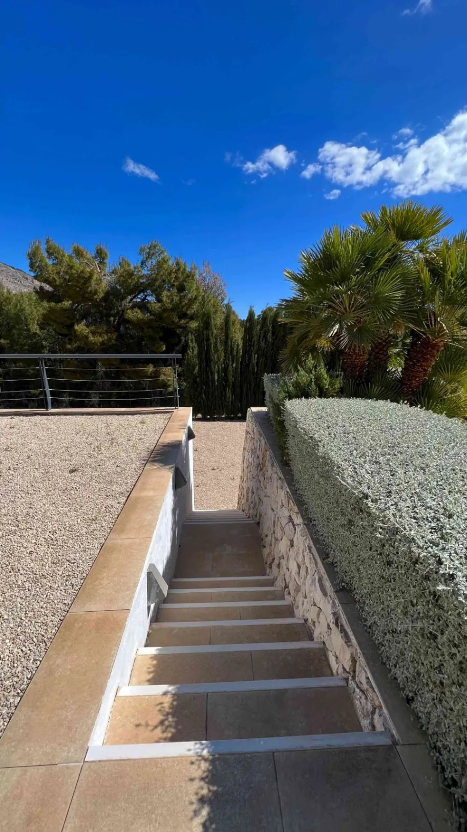 Modern villa in Altea la Vella with sea and mountain views.