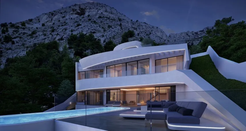 Villa for sale in Altea Hills with sea views.