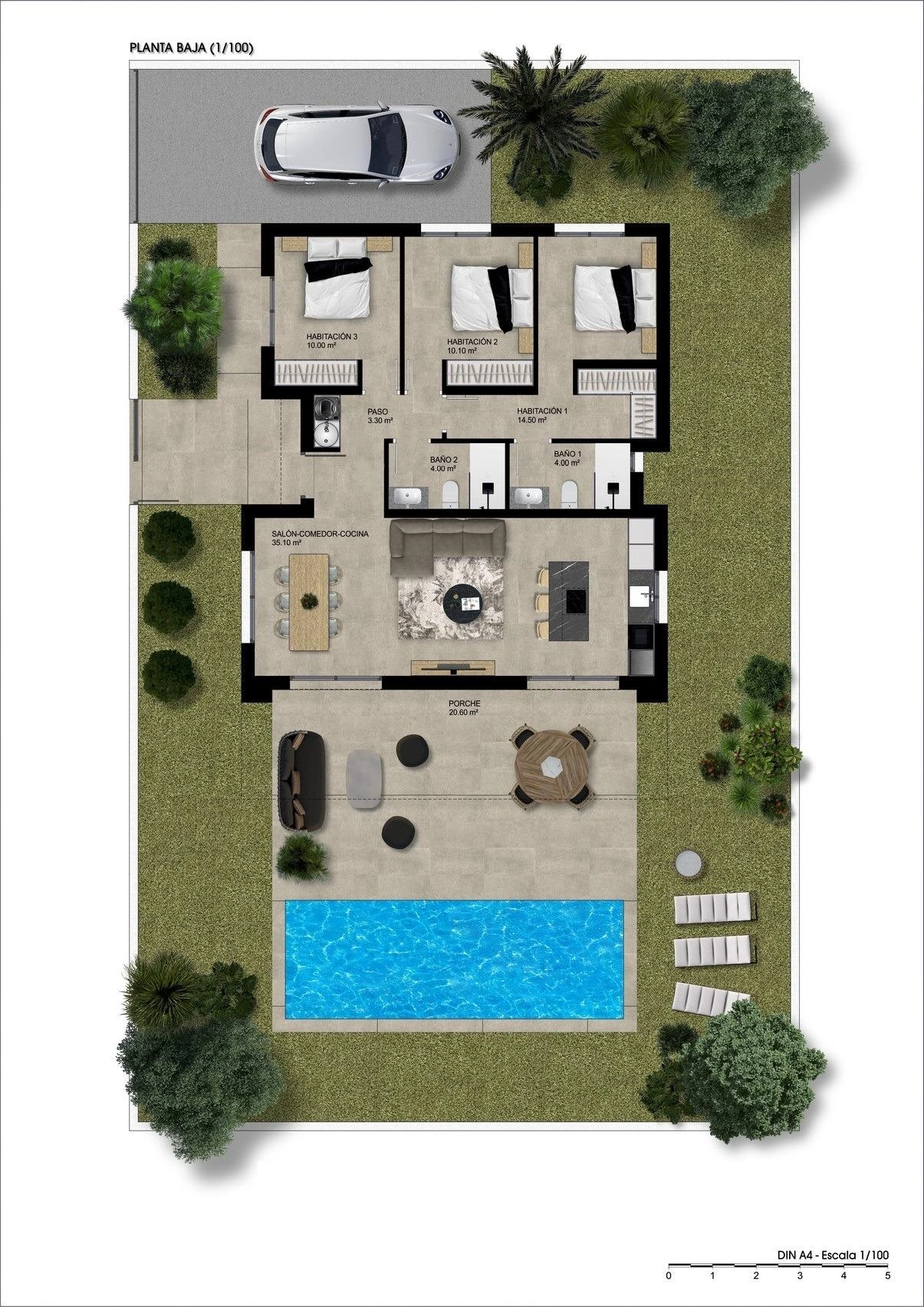 Villa till försäljning i Hondón De Las Nieves