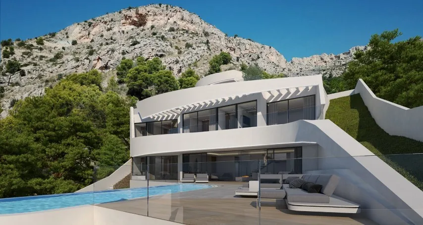 Villa for sale in Altea Hills with sea views.
