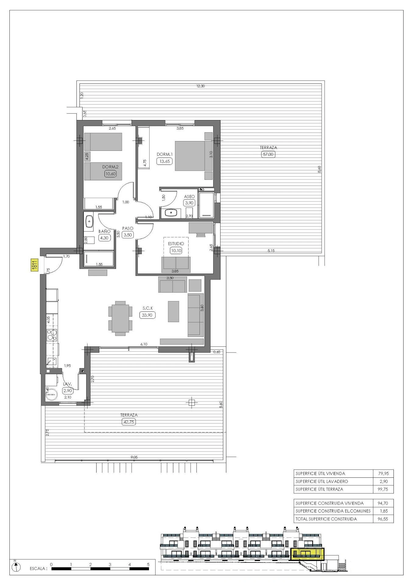 Terraced house for sale in Algorfa