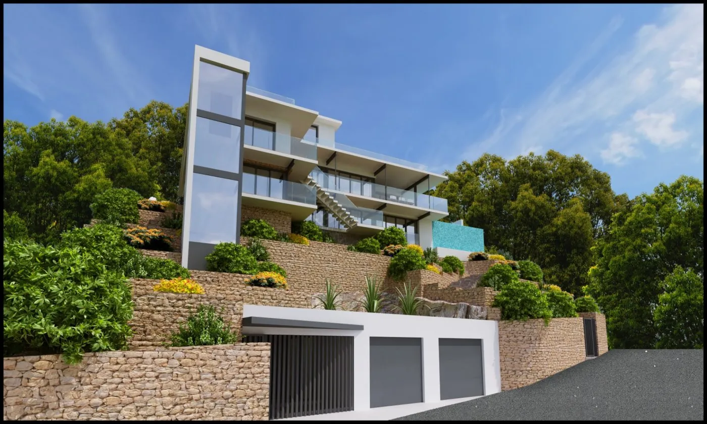 Villa to reform with luxury Villa project with sea view in Benidorm