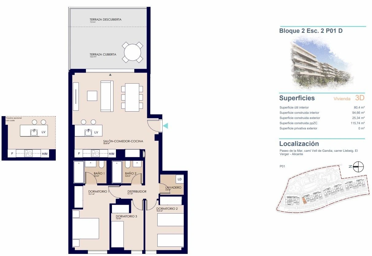 Apartment for sale in Denia