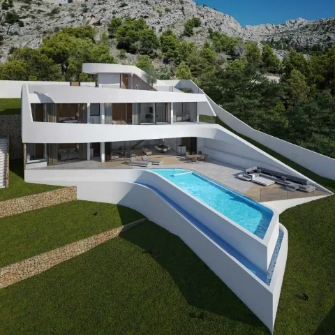 Villa for sale in Altea Hills with sea views.