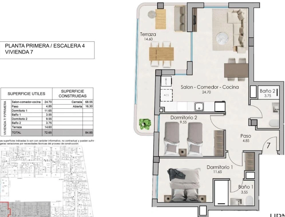 Apartment for sale in Santa Pola