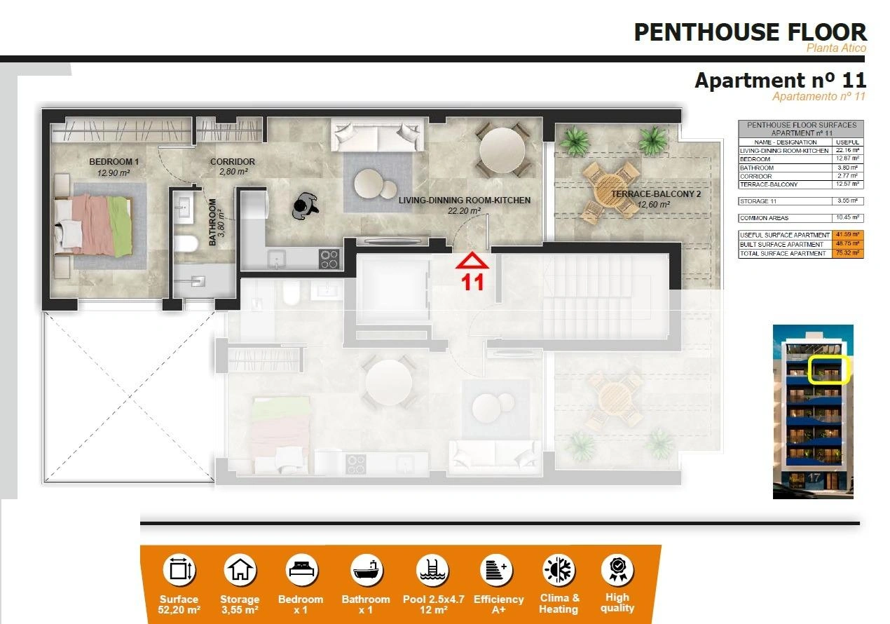 Apartment for sale in Torrevieja