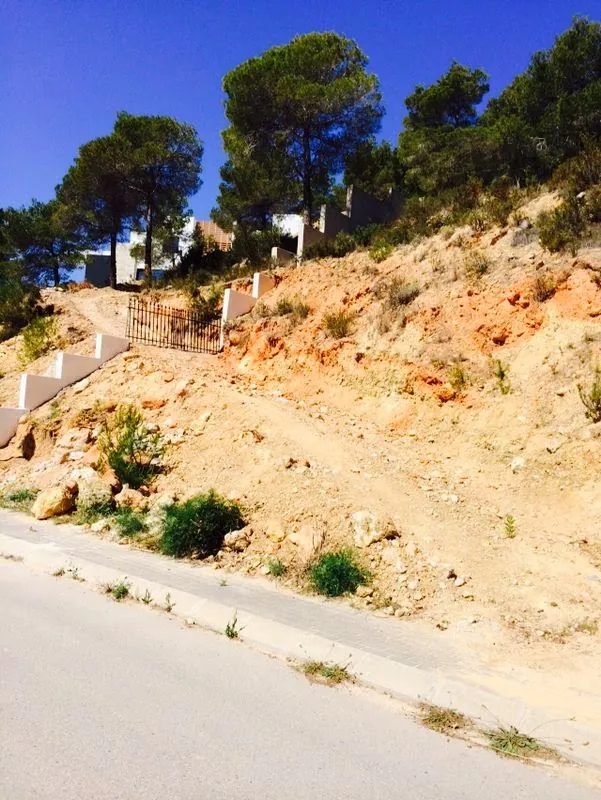 Building plot Altea, Monterico, for sale.Beautiful wide building plot with sea views