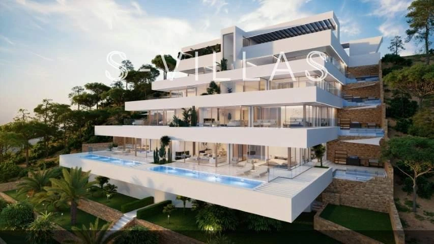 Panorama Bay in Altea, Mascarat - Penthouse for sale with private pool.