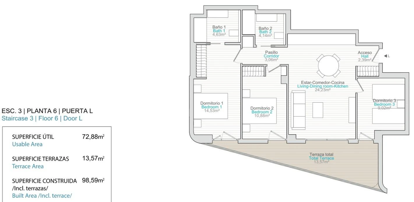 Apartamento en venta en Villajoyosa