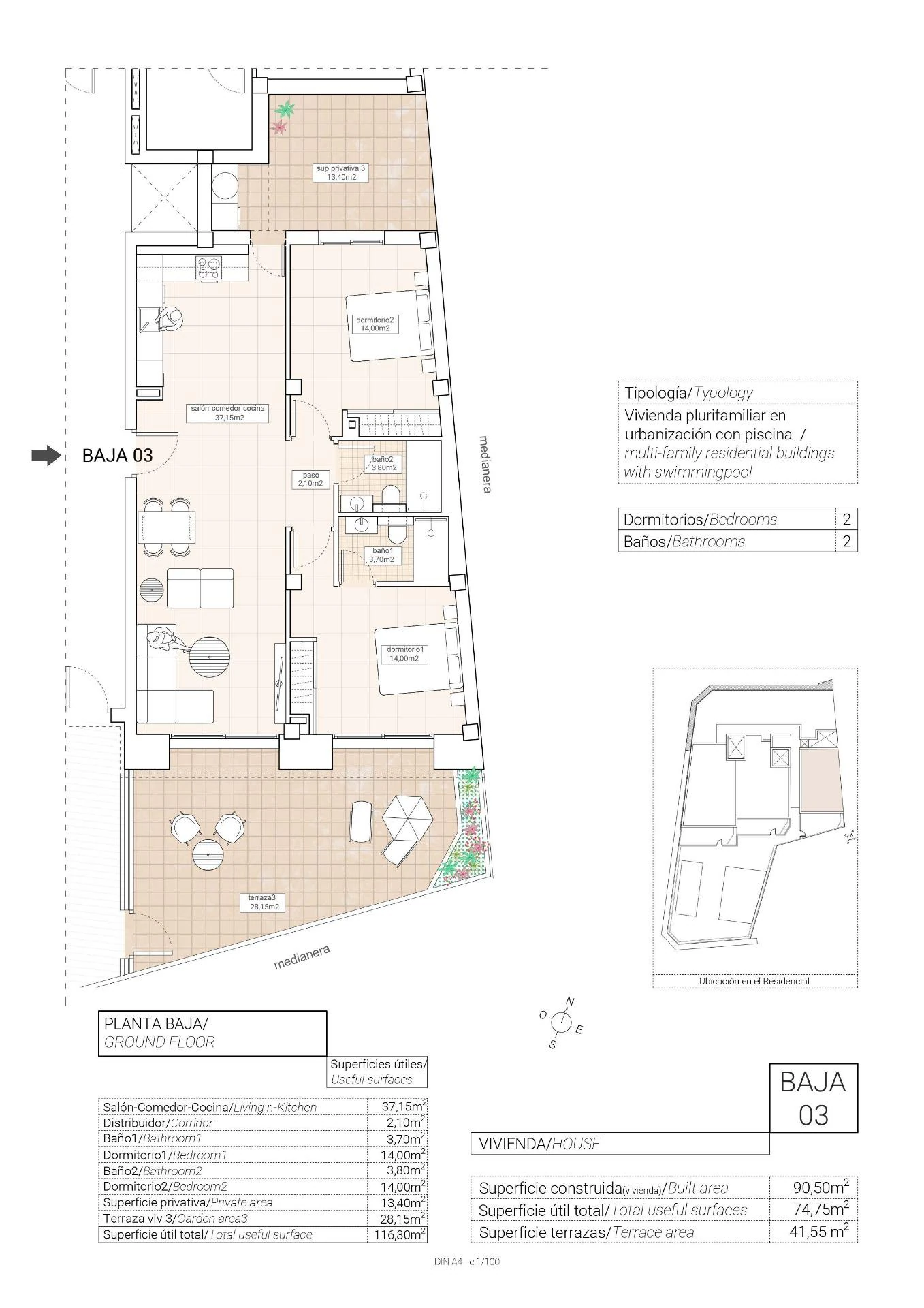 Apartment zum verkauf in Hondón De Las Nieves
